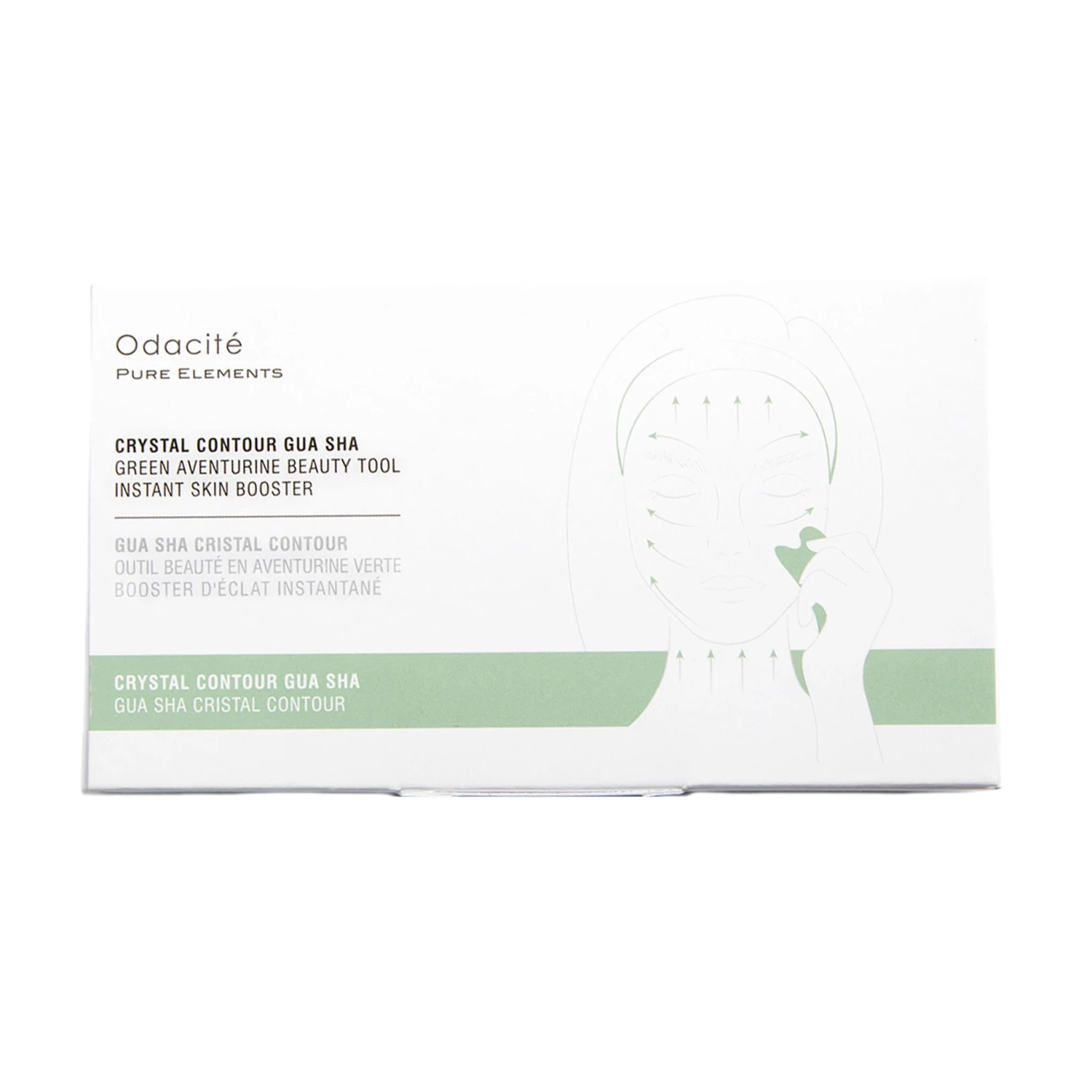 CRYSTAL CONTOUR GUA SHA - AVENTURINE 2 CRYSTAL CONTOUR GUA SHA - AVENTURINE - Image 2